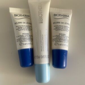 Beurre de Lèvres Hydrating Lip Balm Trio - Blue and White